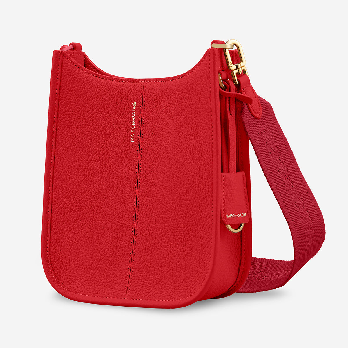 The Mini Saddle Bag - Pomegranate Red