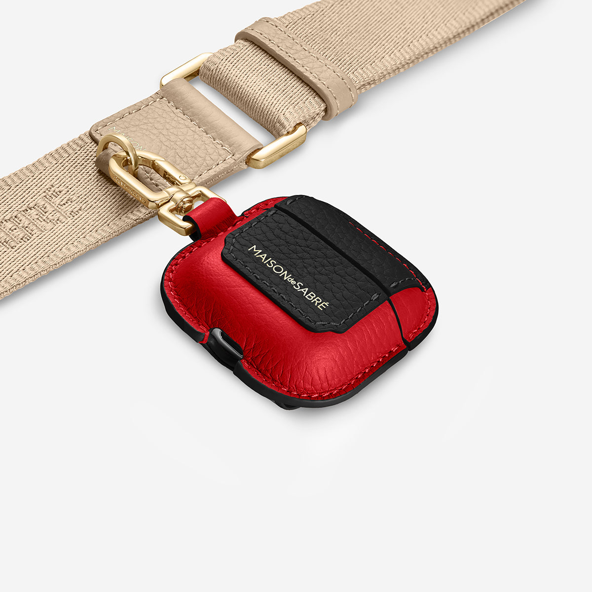 AirPods 4 Case Charm in Rouge Noir | MAISON de SABRÉ