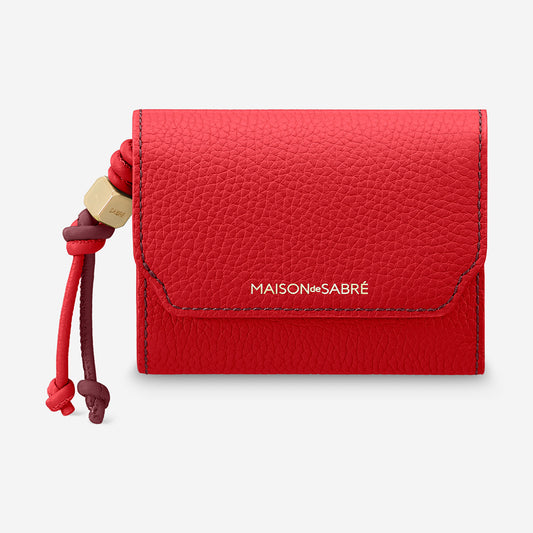 The Trifold Wallet - Pomegranate Plum