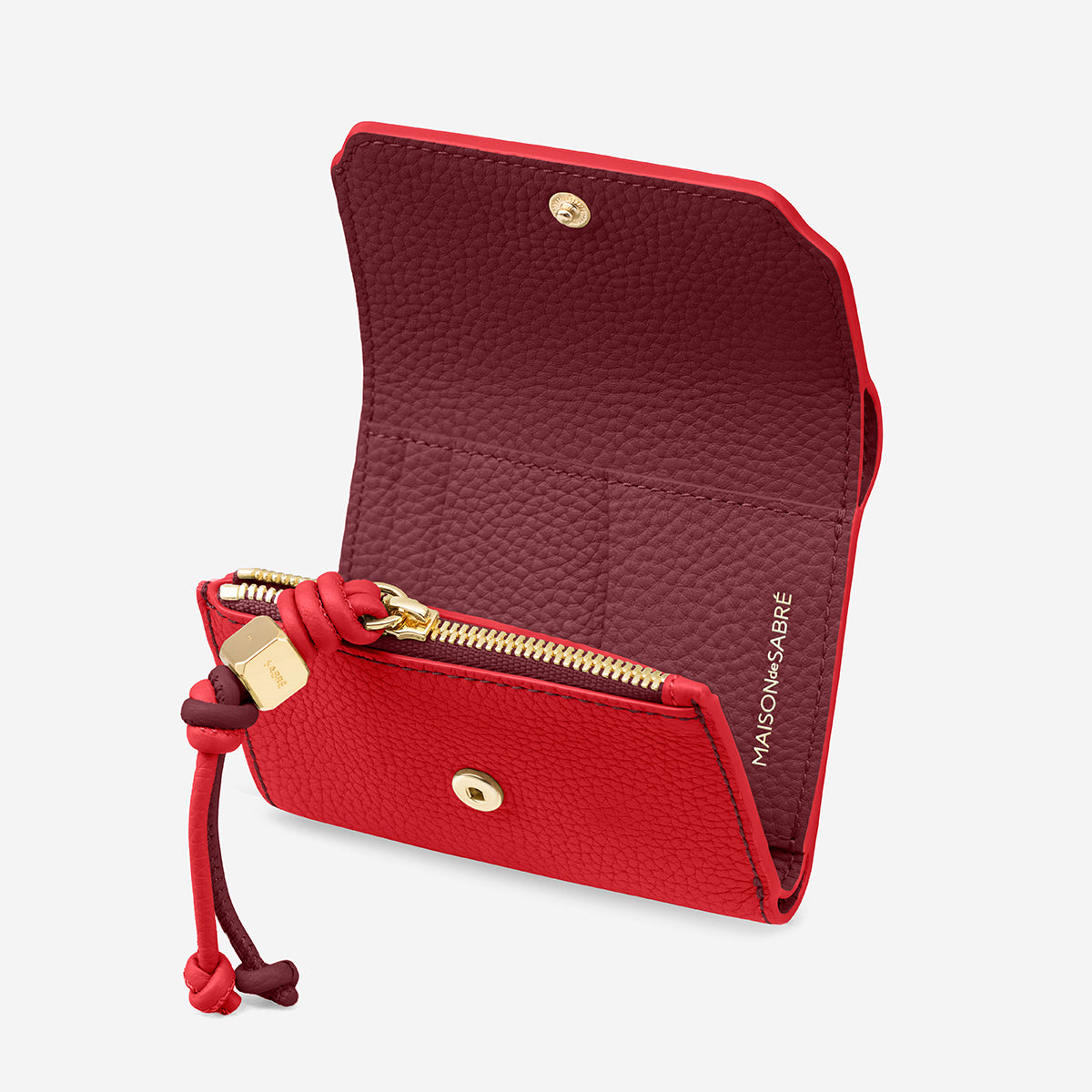 The Trifold Wallet - Pomegranate Plum