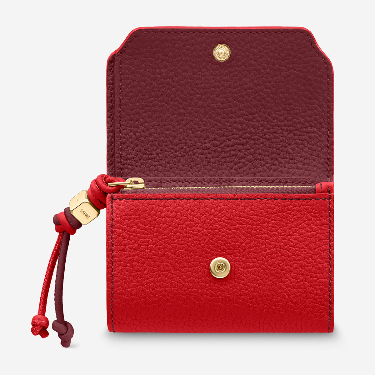 The Trifold Wallet - Pomegranate Plum