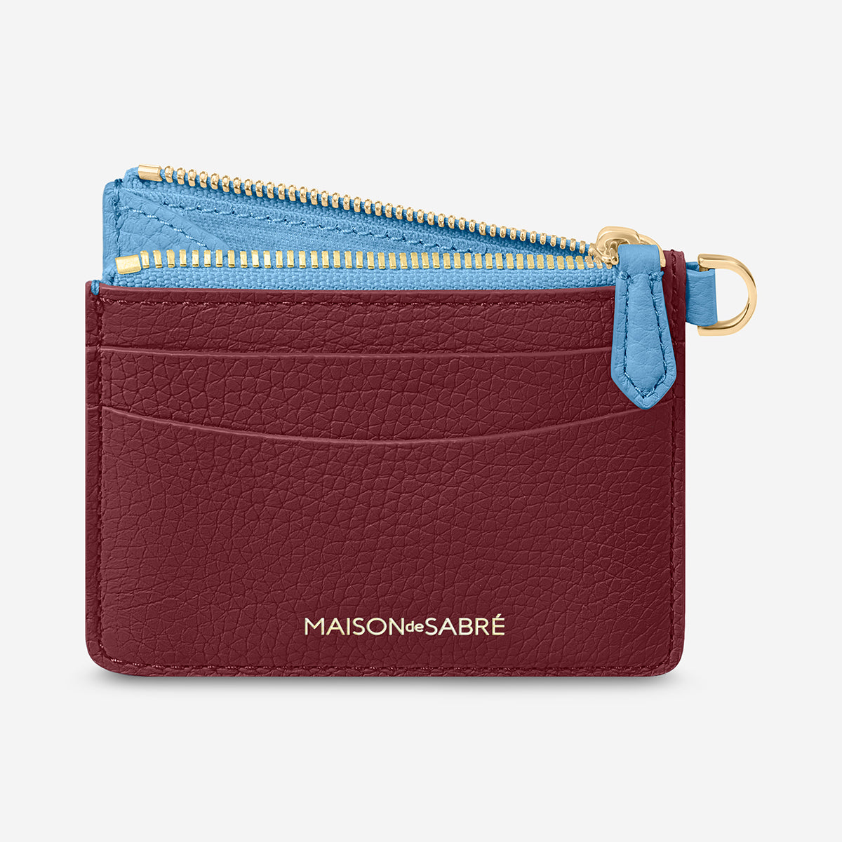 The Zipped Card Pouch - Plum Sky