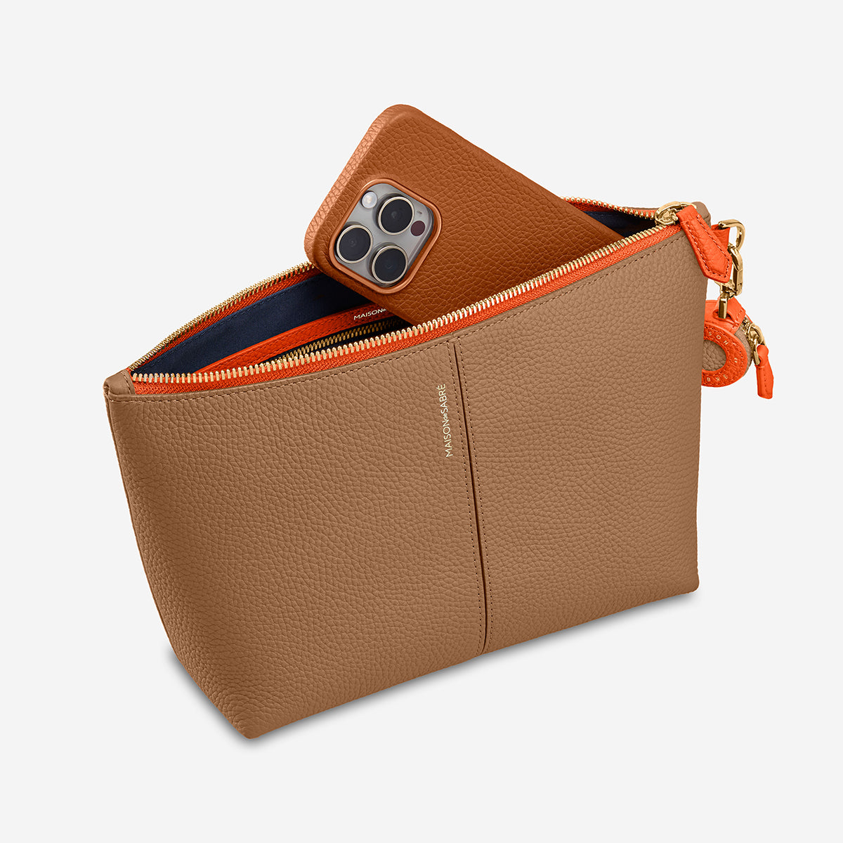 The Medium Flaire Pouch - Manhattan Sandstone