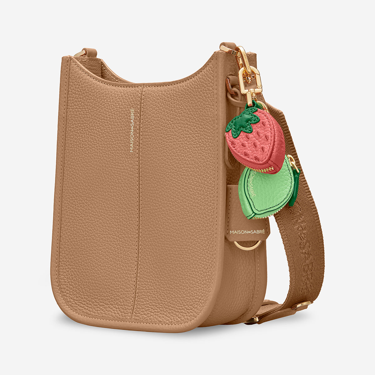 Mini Saddle Bag in Sandstone Brown | MAISON de SABRÉ