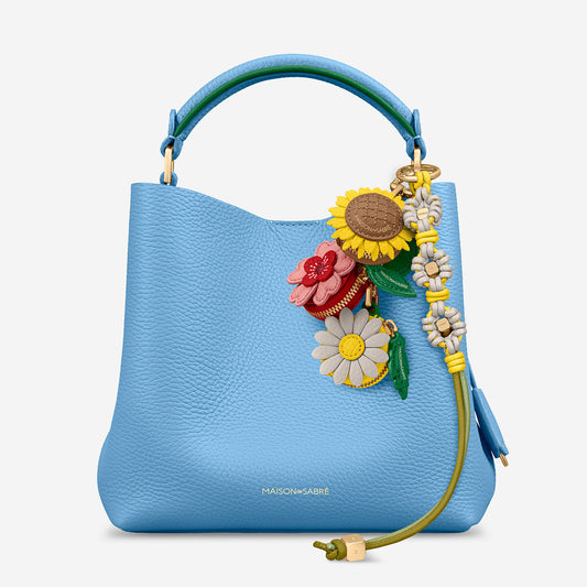 The Bloom Bucket Bag - Sky Emerald