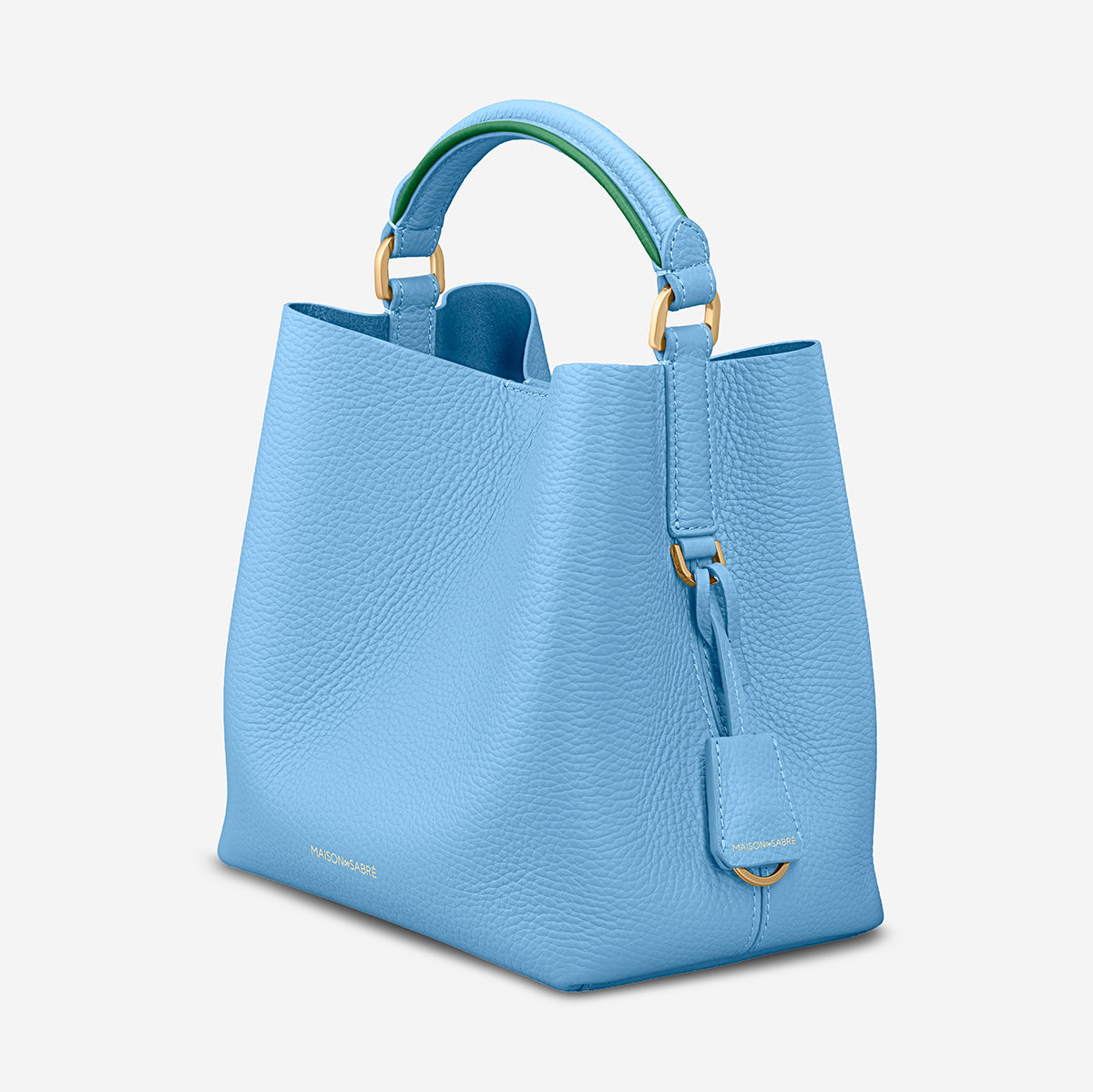 The Mini Bucket Bag - Sky Emerald