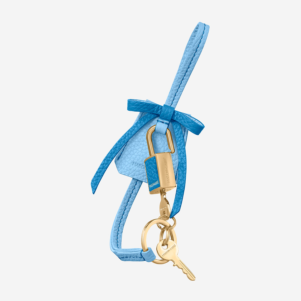 The Bow Padlock Charm - Sky Lapis