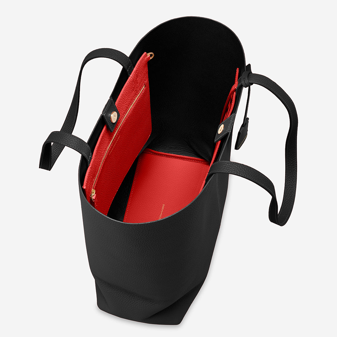 The Tall Soft Tote - Rouge Noir
