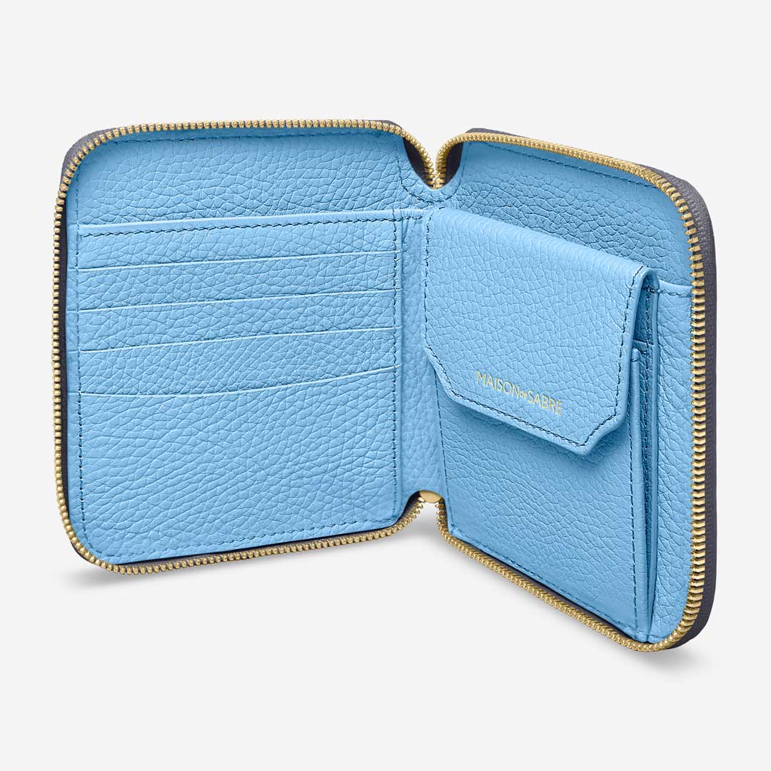 The Zip Around Wallet - Graphite Sky