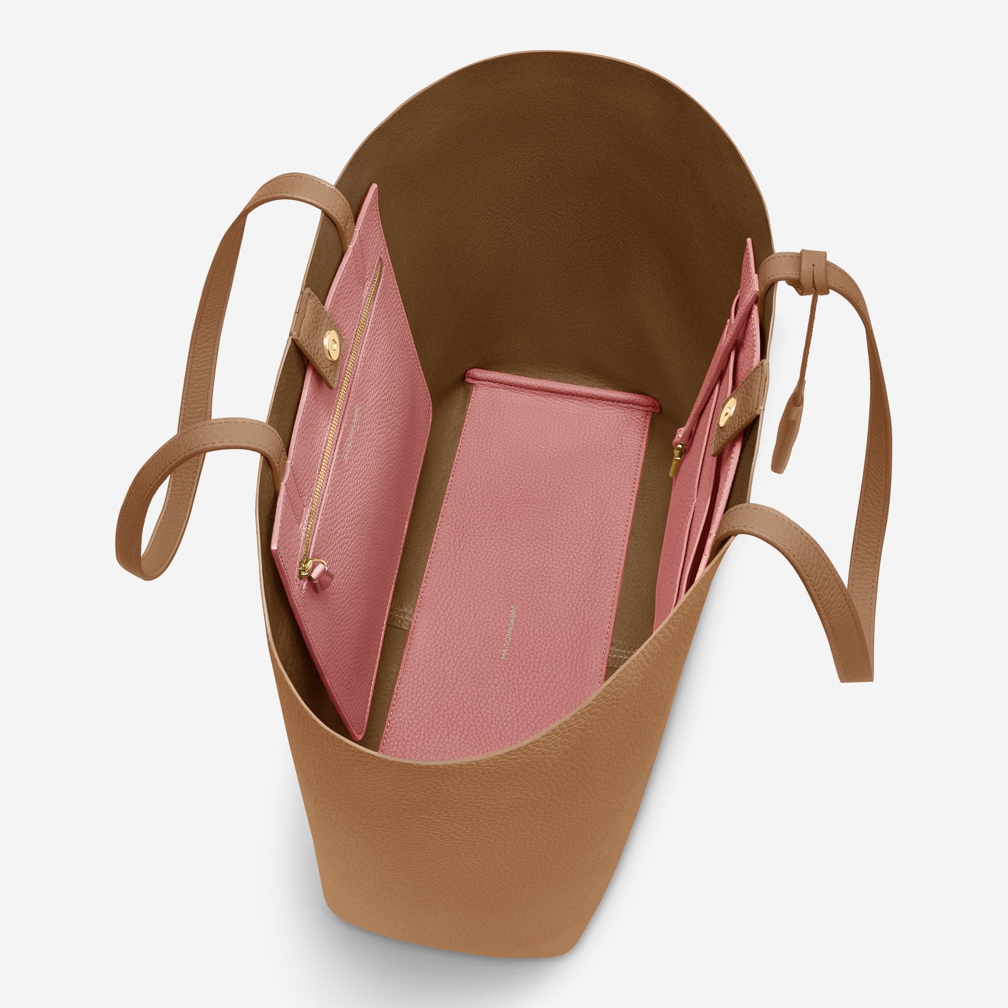 MAISONdeSABRE トートバッグ Sandstone Lily Snap Soft Tote in Sandstone Lily | MAISON de SABRÉ