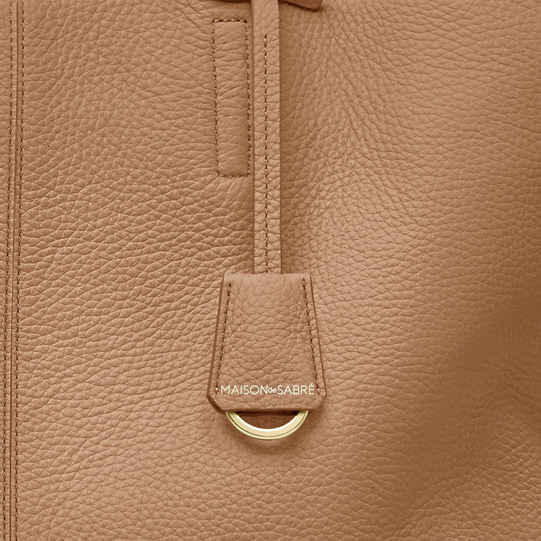 Snap Soft Tote in Sandstone Lily | MAISON de SABRÉ