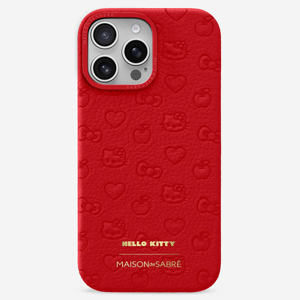 MAISONdeSABRE（メゾンドサブレ) キティ　iPhone16pro iPhone 16 Case - Black Caviar (Hello Kitty) – MAISON de SABRÉ