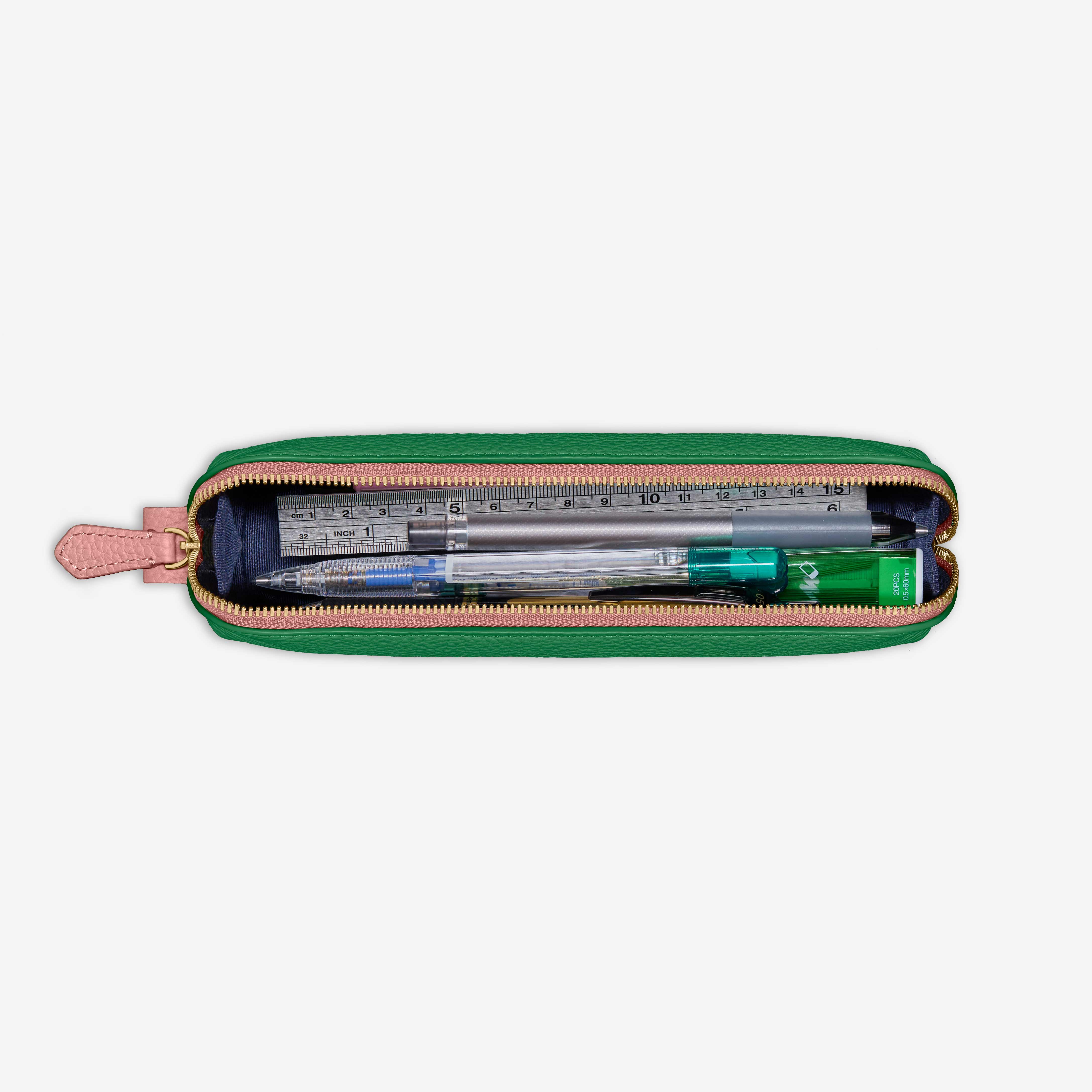 Pencil Case in Emerald Lily | MAISON de SABRÉ